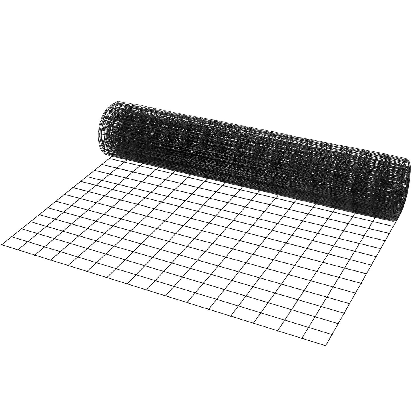 Hardware Cloth, 48 Inch x 50 Inch Galvanized Wire Mesh Roll, 16 Gauge Chicken Wire Fence Roll, Vinyl Coating Metal Wire Mesh for Chicken Coop Barrier, Rabbit Worm Fence, Poultry Enclosures