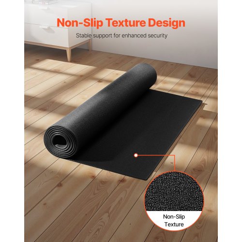 Löpbandsmatta för heltäckningsmatta 6 mm tjock 915x1820 mm träningsmatta för redskap