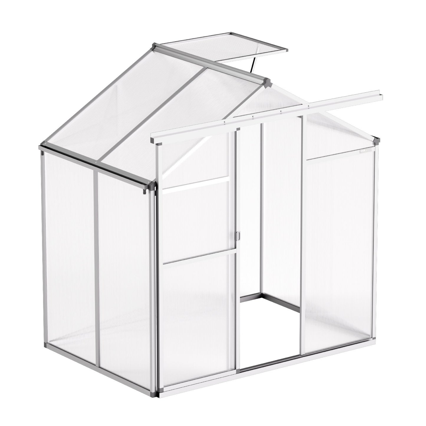 Polycarbonate Greenhouse 6 x 4 Ft Outdoor Walk-in Greenhouse for Garden