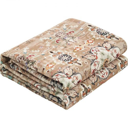 Large area 2.4 x 3.6 m non-slip indoor carpet Vintage brown green