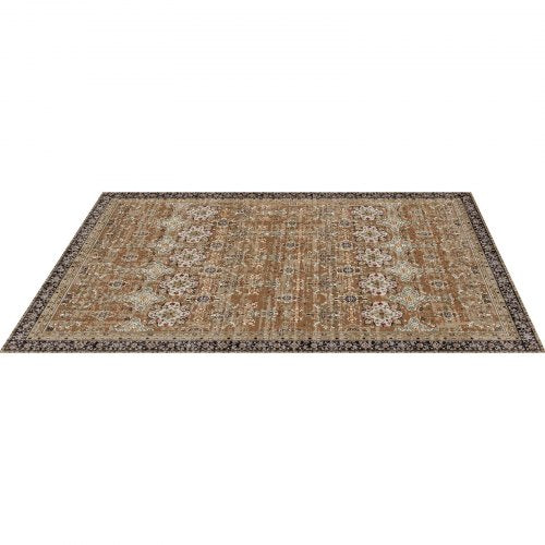 Large area 2.4 x 3.6 m non-slip indoor carpet Vintage brown green