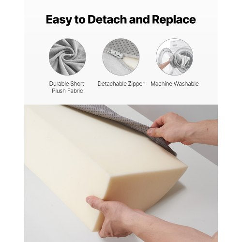 Sängkilkudde 190x25x15 cm Plyschfyllnad för sänggavel, fyller 0-18 cm springa | EU