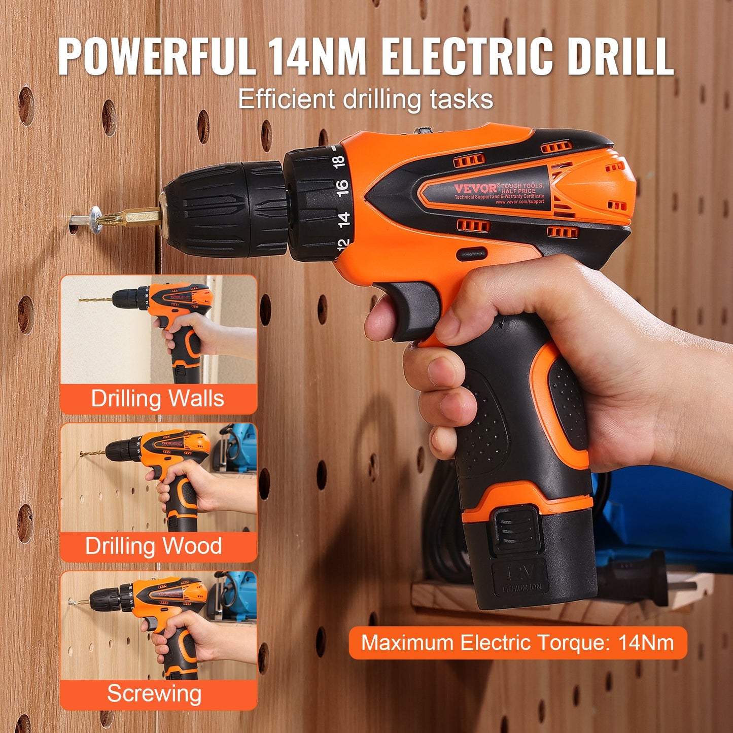 Tool kit 146 pieces household hand tool set with electric drill tool bag