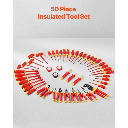 Insulated screwdriver set 50-piece insulated tool set for electricians 1000V
