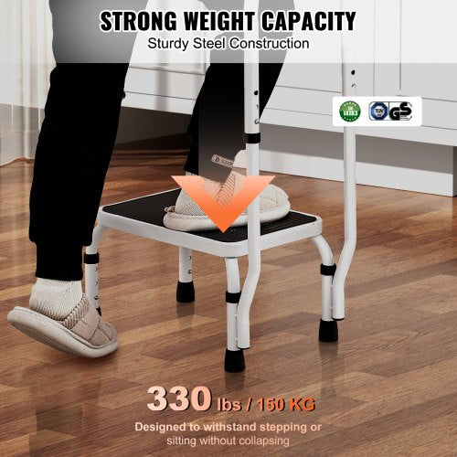 Step Pall Stege 3 Justerbar höjd med handtag Max belastning 150KG för husbilar | EU