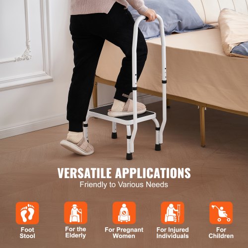 Step Pall Stege 3 Justerbar höjd med handtag Max belastning 150KG för husbilar | EU