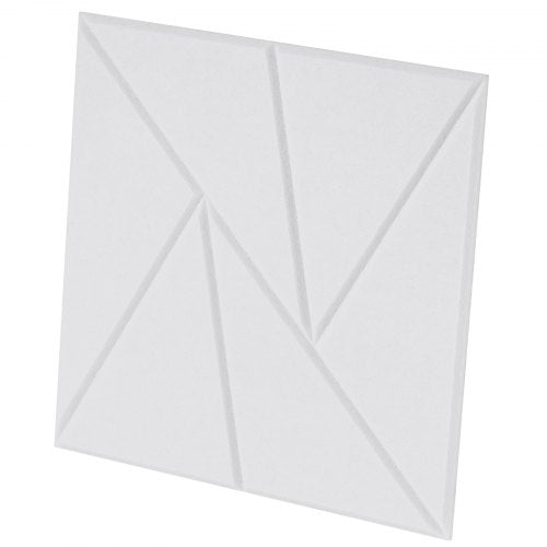 18-pack akustiska väggpaneler 28 x 28 x 1,8 cm självhäftande vita | EU