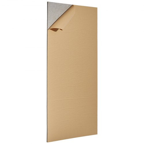 5-pack acoustic wall panels 47.2 x 23.6 x 0.4 inch self-adhesive camel colored