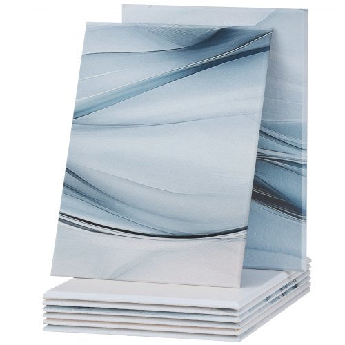 8-pack akustiska paneler 35,5 x 28,5 cm självhäftande för hemmastudio | EU