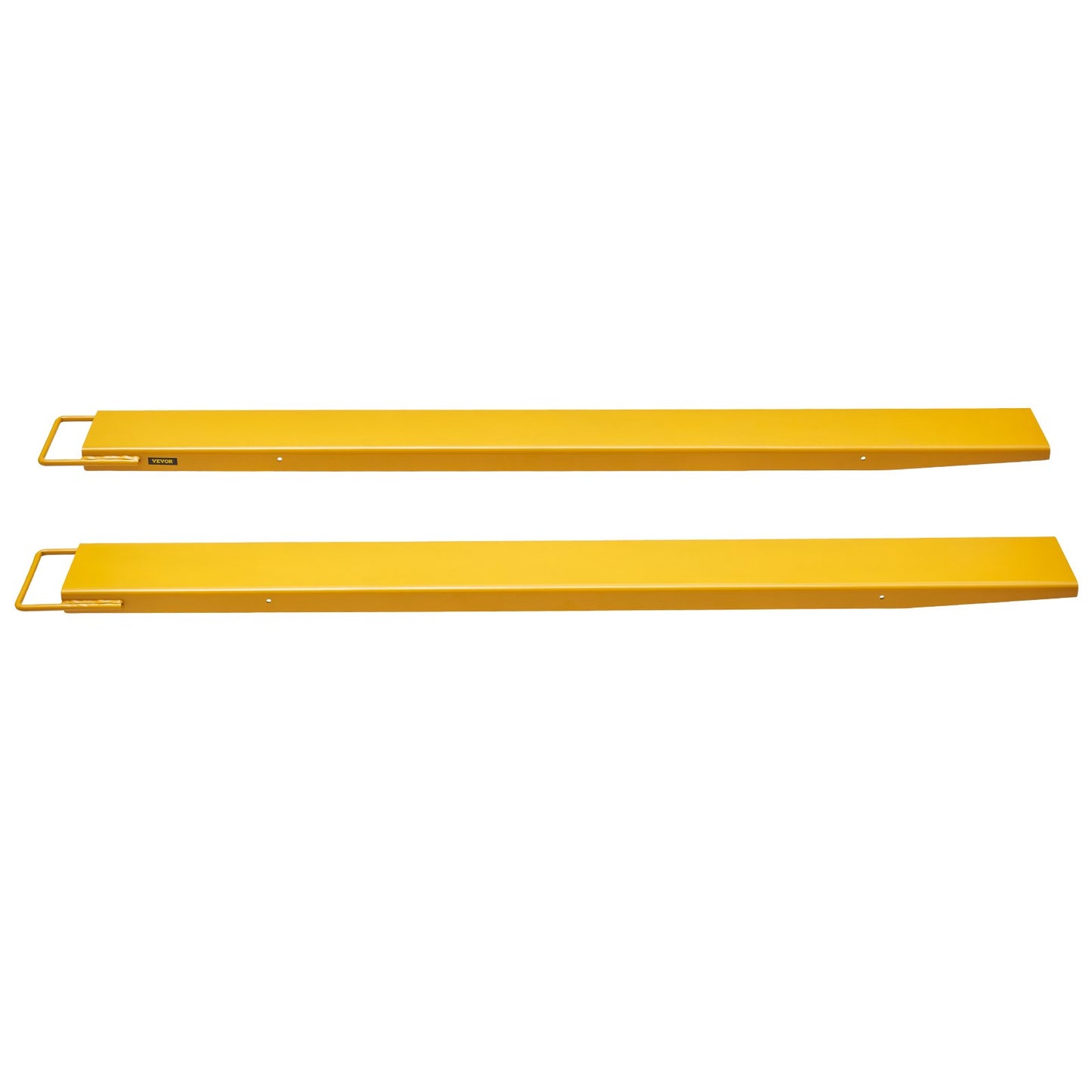 Palettengabelverlängerungen, 183 cm Länge, 14 cm Breite, robuste Gabelverlängerungen aus Karbonstahl für Gabelstapler, 1 Paar Gabelverlängerungen, Industrielle Gabelaufsätze für Gabelstapler, Gelb
