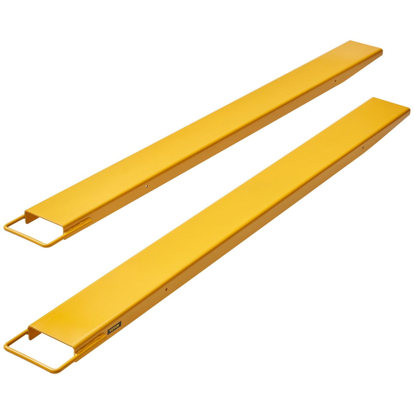 Palettengabelverlängerungen, 183 cm Länge, 11,4 cm Breite, robuste Gabelverlängerungen aus Karbonstahl für Gabelstapler, 1 Paar Gabelverlängerungen, Industrielle Gabelaufsätze für Gabelstapler, Gelb