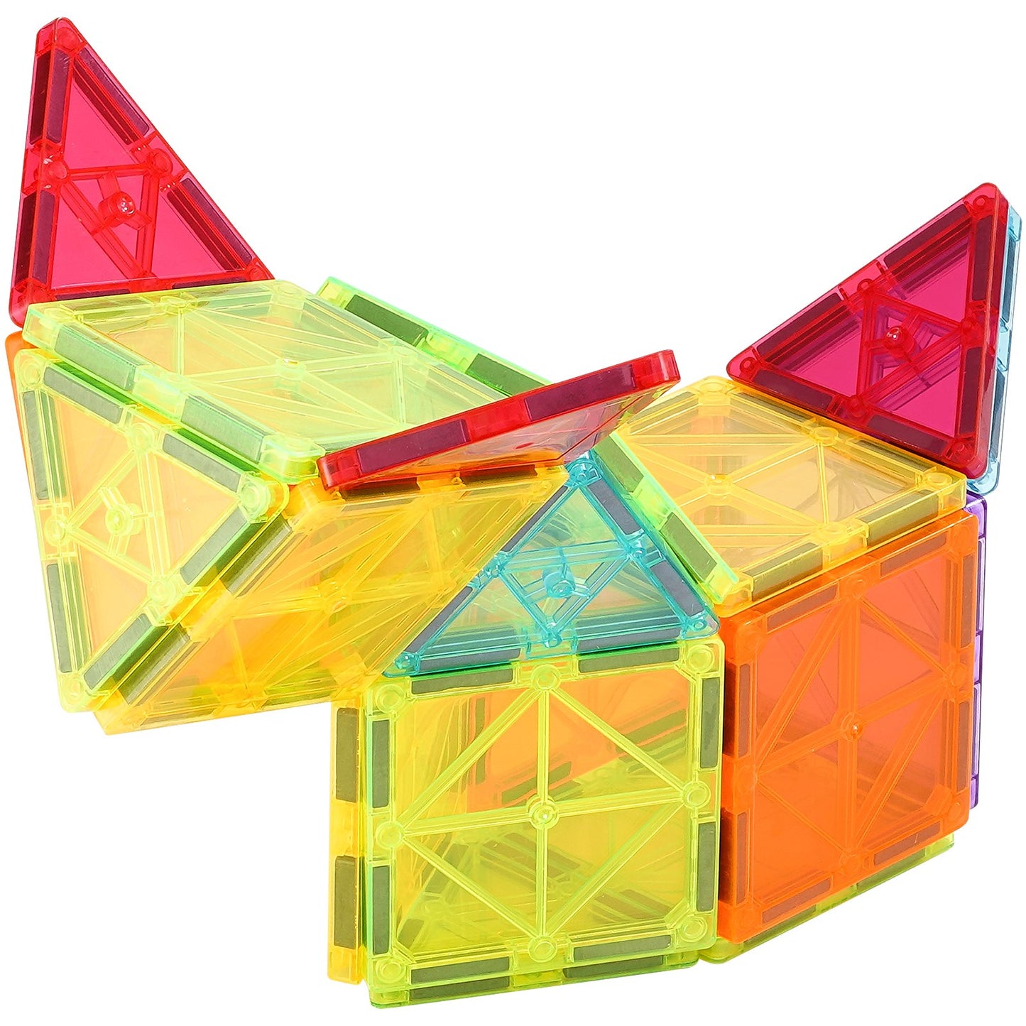 Magnetiska plattor Magnetisk byggleksak 181 ST Magnetblock för barn 3D-set