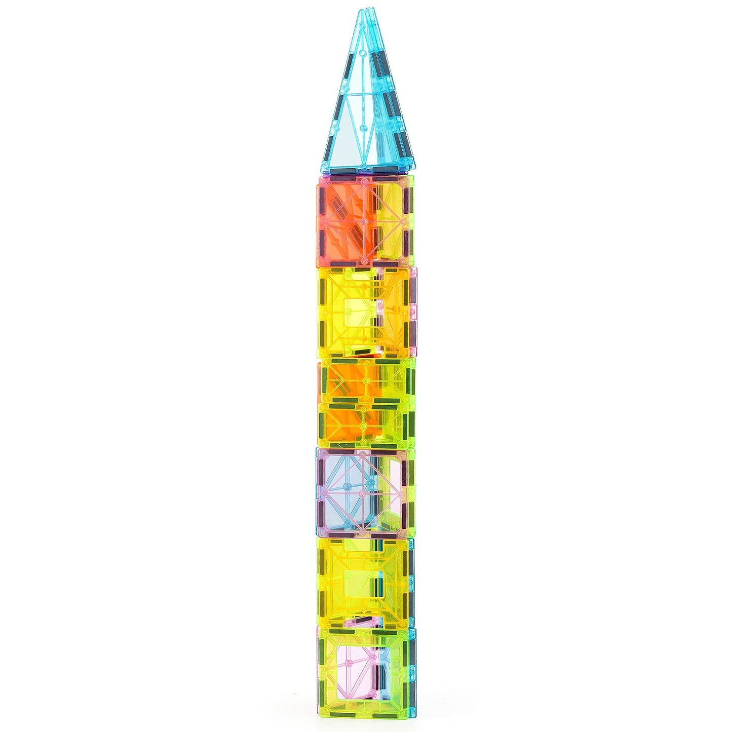 Magnetiska plattor Magnetisk byggleksak 32 ST Magnetblock för barn 3D-set