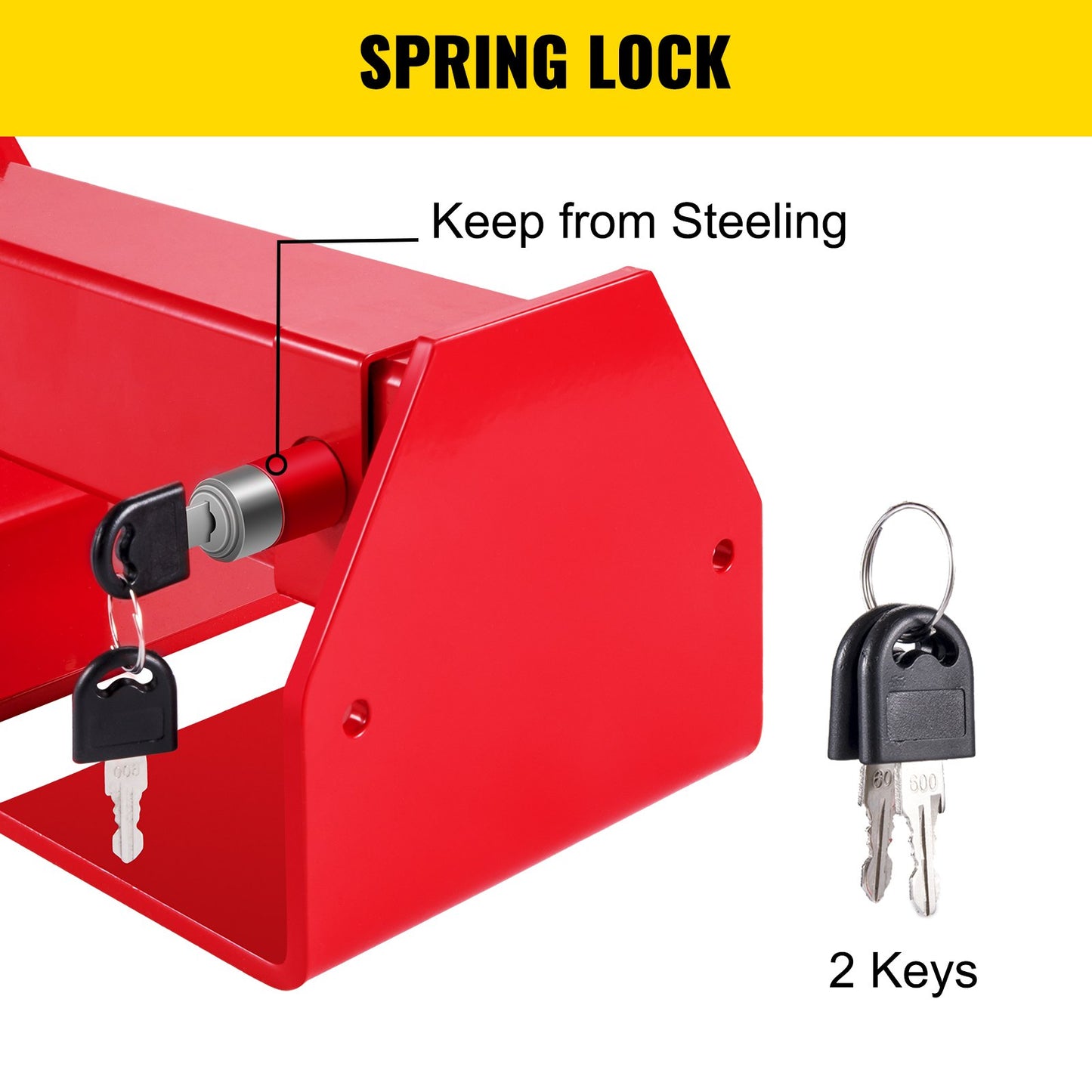 Heavy Duty Cargo Lock Lastcontainerlås 9,84"-17,32" serie med 2 nycklar