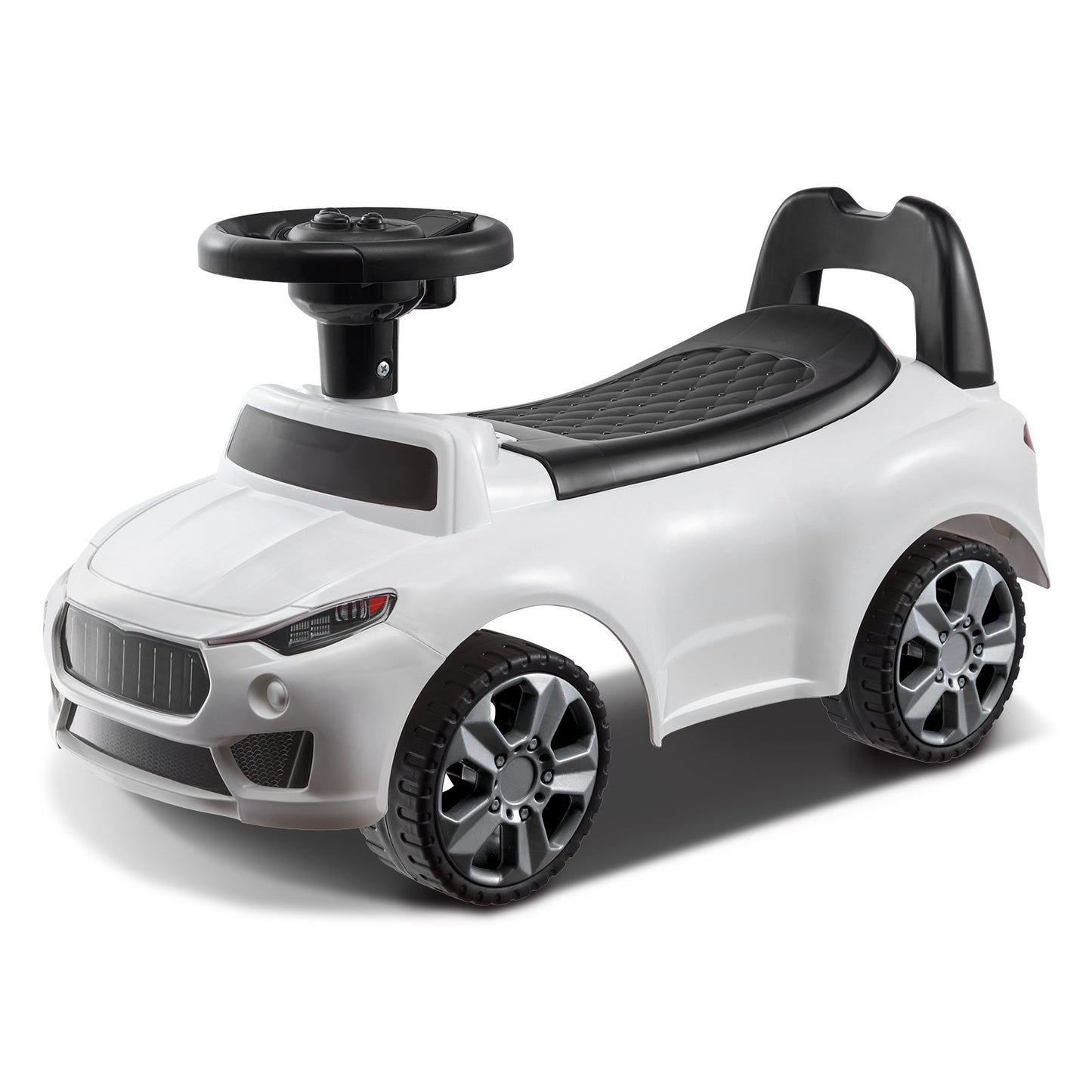 Ride On Car Pojkar Flickor Push Along Leksaksvagn för Småbarn 1-3 år Vit