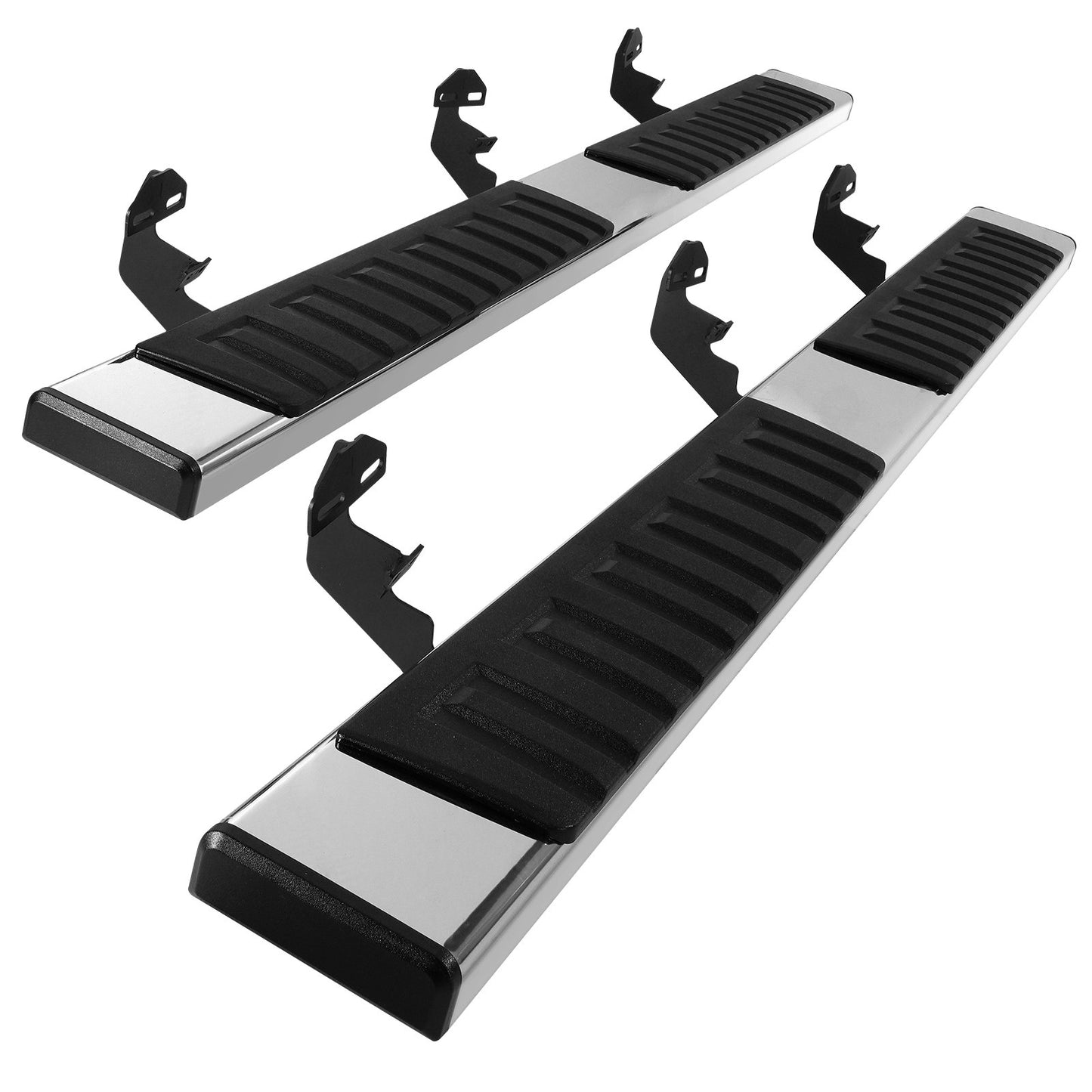 Löpbrädor, 6" stegstänger kompatibla med 2009-2018 Dodge Ram 1500/2010-2023 Ram 2500/3500 (Inkluderar 2019-2023 Classic) Crew Cab, 201 rostfria sidosteg, 500 PCLS