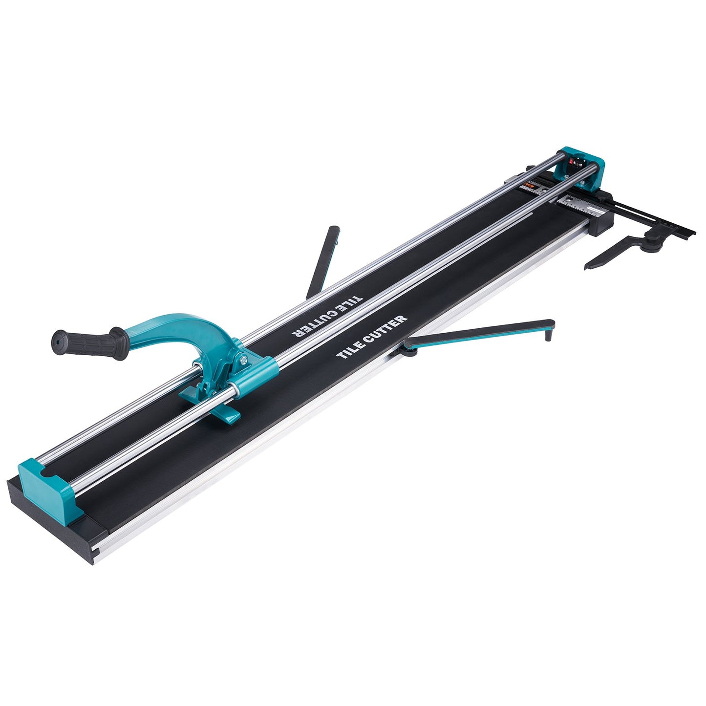 Manual tile cutter, 1200 mm, porcelain ceramic tile cutter with carbide cutting wheel, infrared positioning, anti-slip feet, double rails for professional installers or beginners