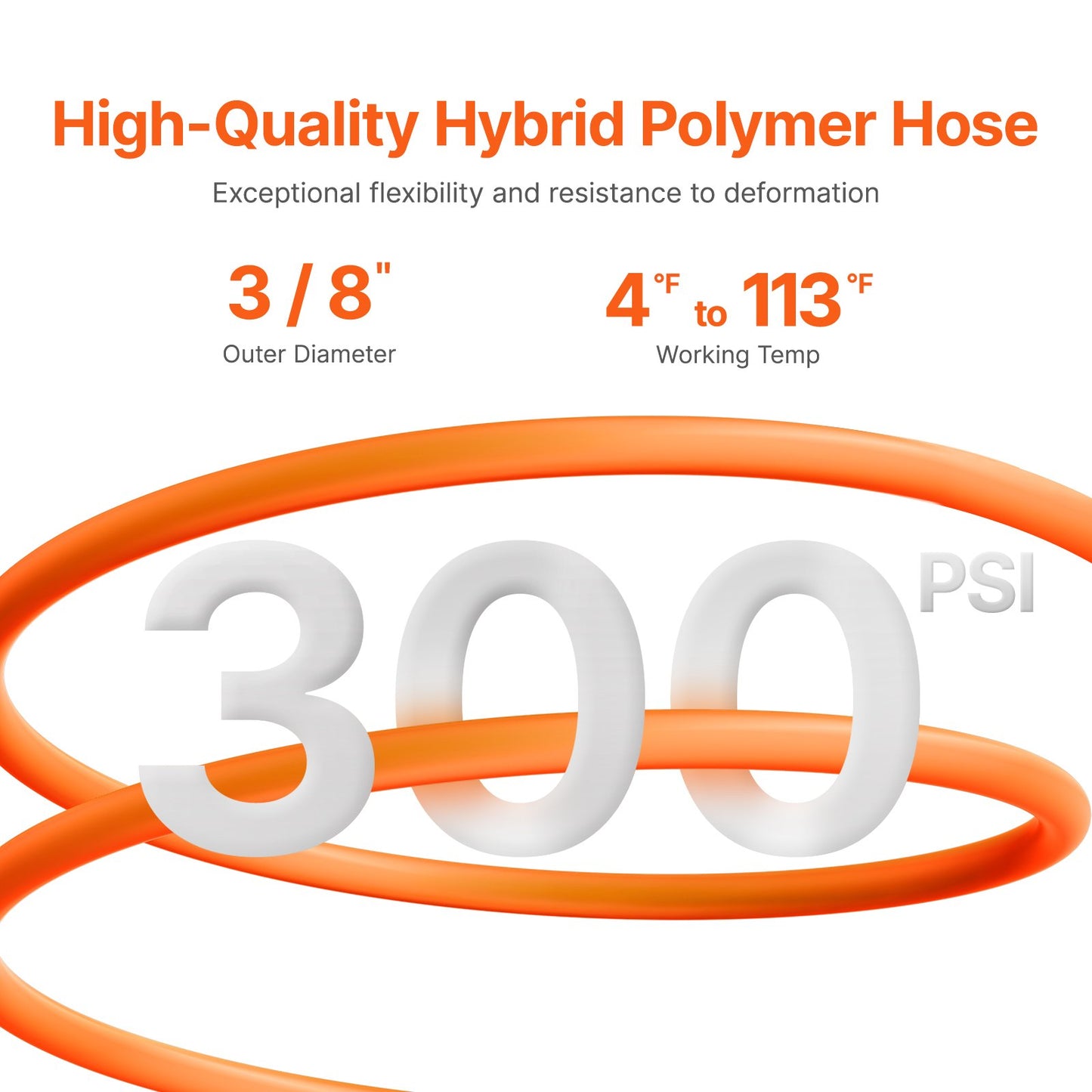 Retractable Air Hose Reel 3/8 IN x 65 FT Hybrid Air Hose Reel Max 300 PSI