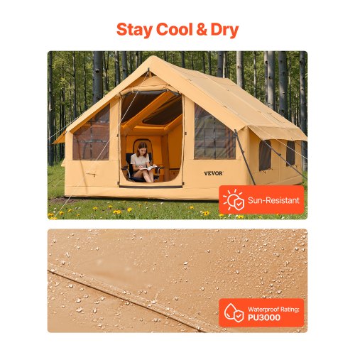 inflatable tent for camping 5-8 person glamping tent with pump Easy to set up | EU