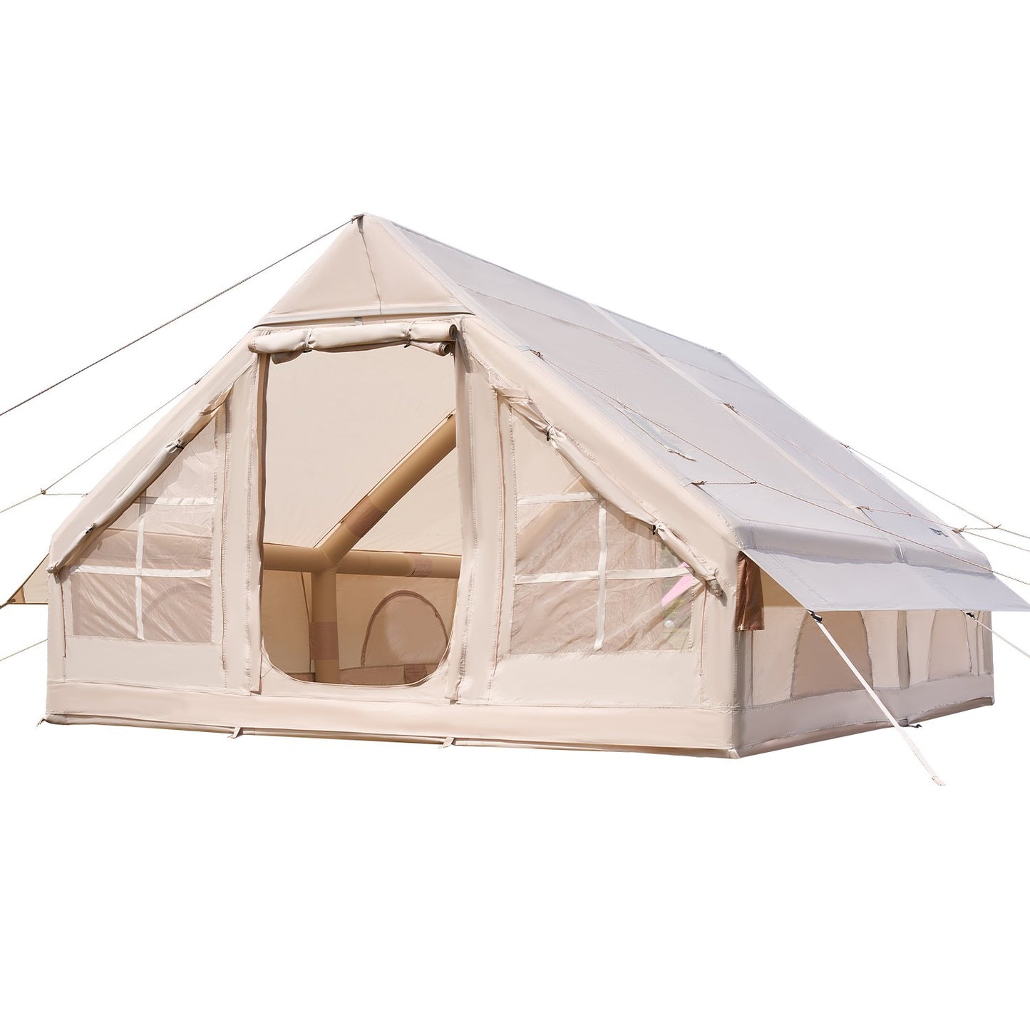 Uppblåsbart tält för camping 5-8 personers glampingtält med pump Enkelt att sätta upp