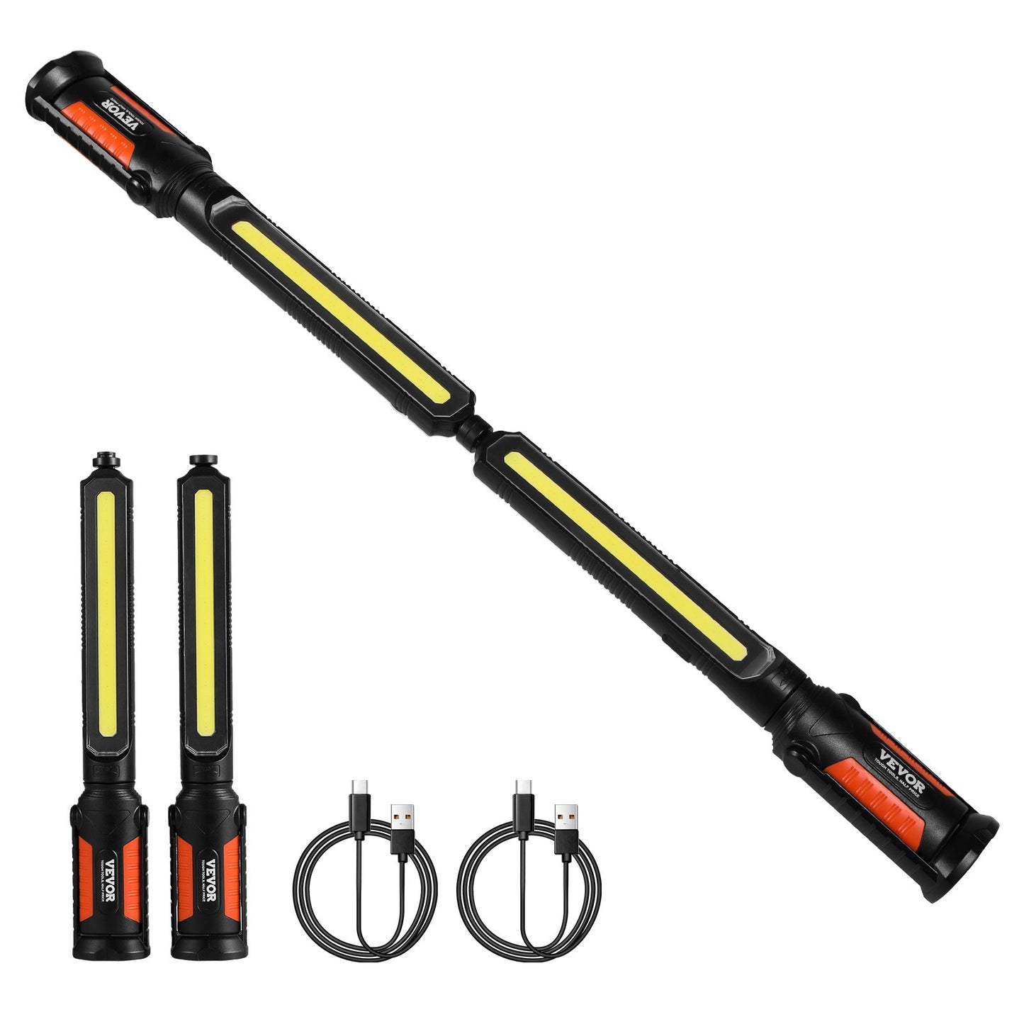 Underhuv Arbetsljus 1450LM 4400mAh LED Magnetisk Arbetsljus Uppladdningsbar