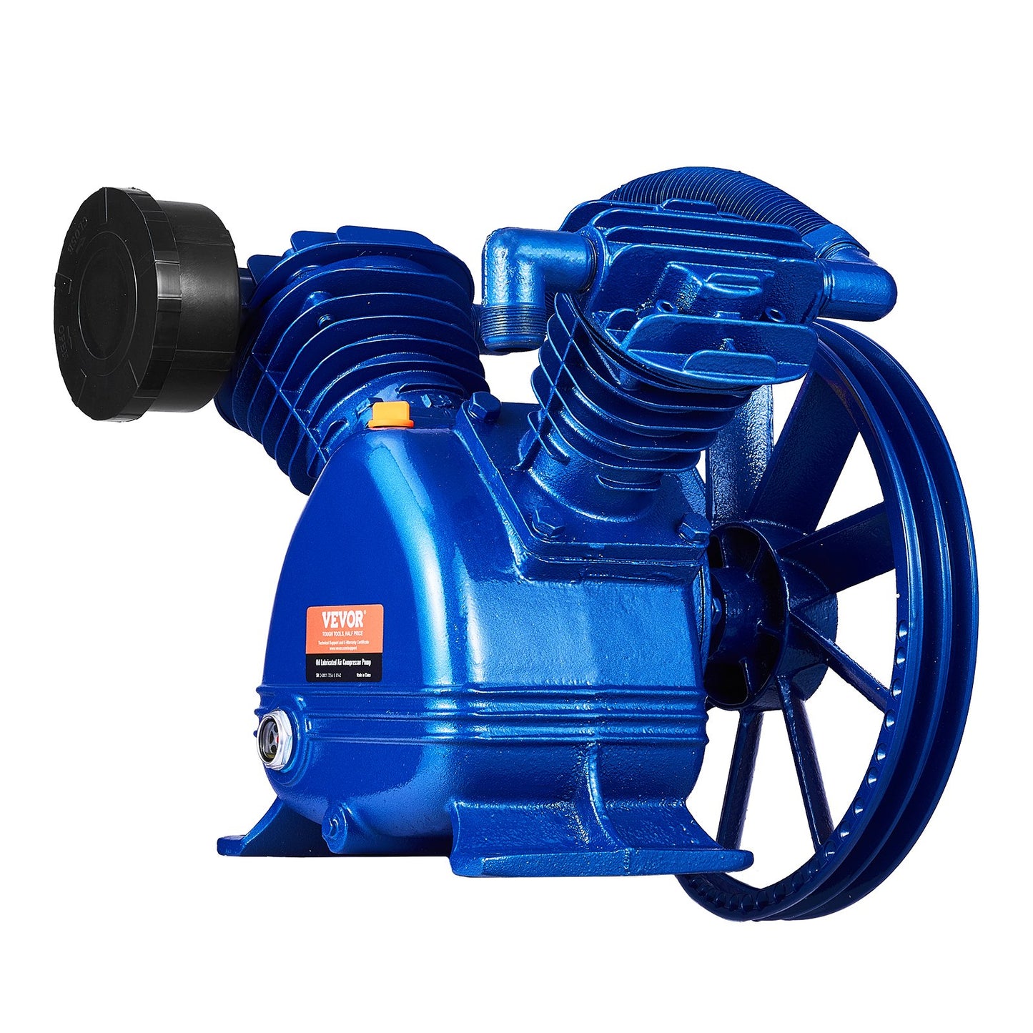Luftkompressorpumphuvud 5.5HP 5.75CFM @ 90PSI 2-cylindrig kolvpumphuvud