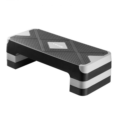 Aerobic Exercise Step Platform Justerbar Workout Step 4 Riser Grå | EU