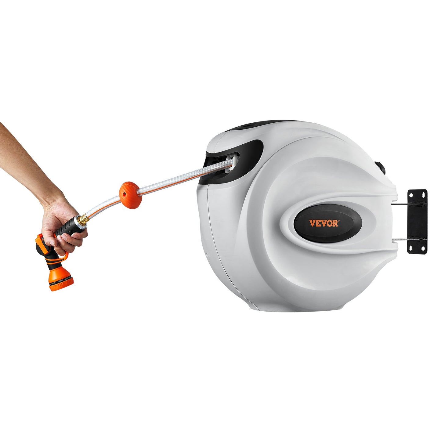 Retractable Garden Hose Reel 1/2 inch x 131.23 ft. Wall Mounted Hose Reel