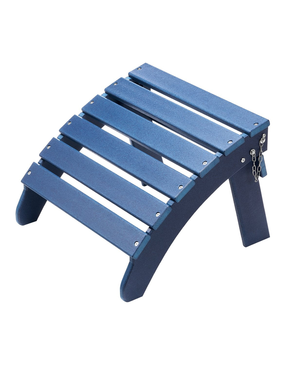 Adirondack Ottoman 18.7L x 18.9W x 13.8H inches HDPE Folding Footrest Blue