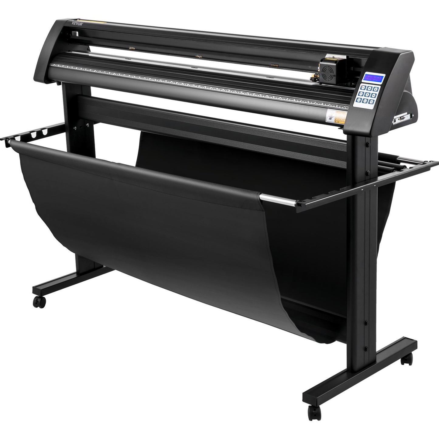 Vinyl cutter, 1350mm vinyl plotter, LED screen plotter cutter, semi-automatic built-in optical eye, compatible with SignCut software for Mac and Windows systems with stand