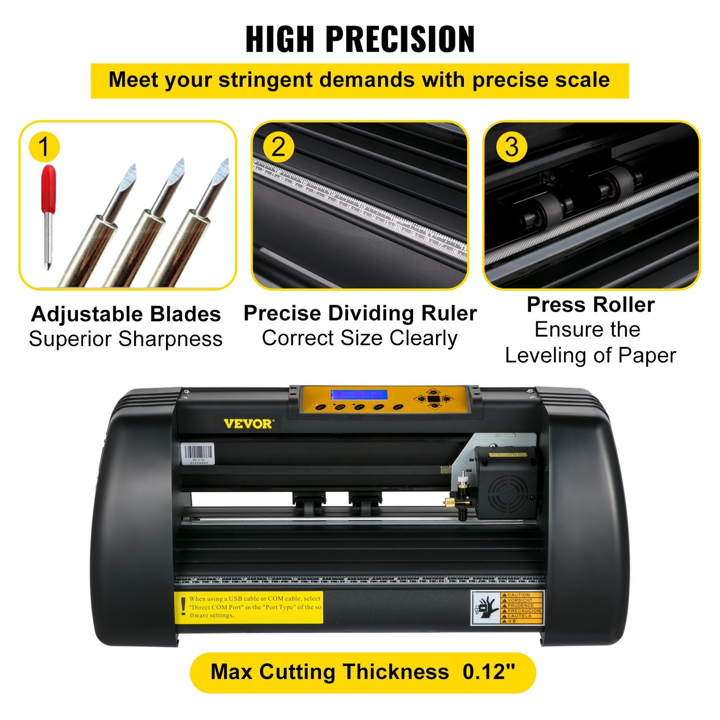 Vinyl-Schneideplotter-Maschine, 14 Zoll, Signmaster-Software, Schilderherstellungsmaschine, 720 mm Papierzufuhr, Vinyl-Schneideplotter mit Ständer (14 Zoll, 375 mm)