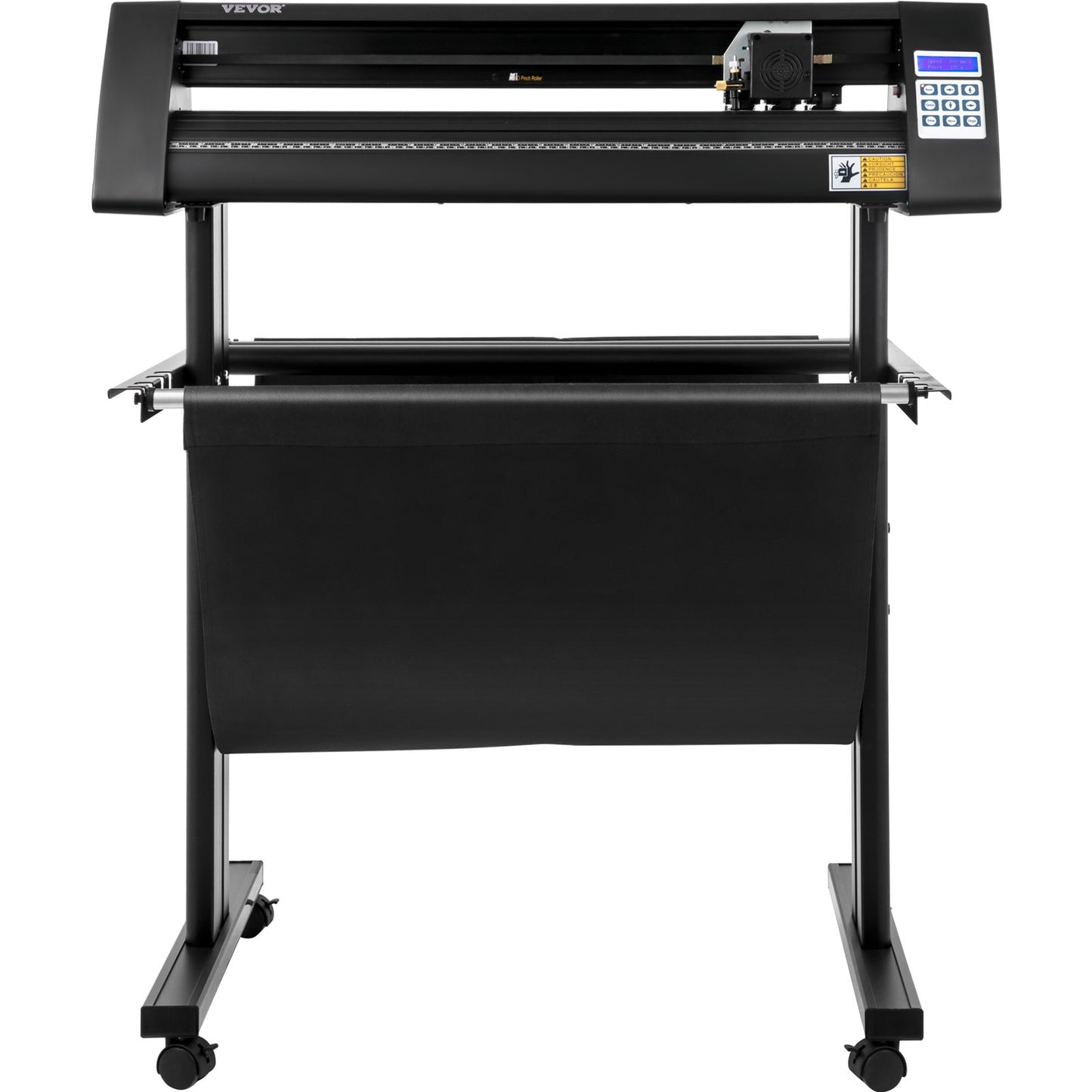 Vinylskärare, 720 mm vinylplotter, LED-skärmplotterskärare, halvautomatisk inbyggt optiskt öga, kompatibelt med SignCut-programvaran för Mac och Windows-system med stativ