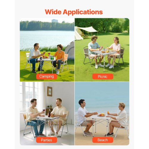 Foldable Portable Camping Table Aluminum Outdoor Picnic Table Carrying Bag | EU
