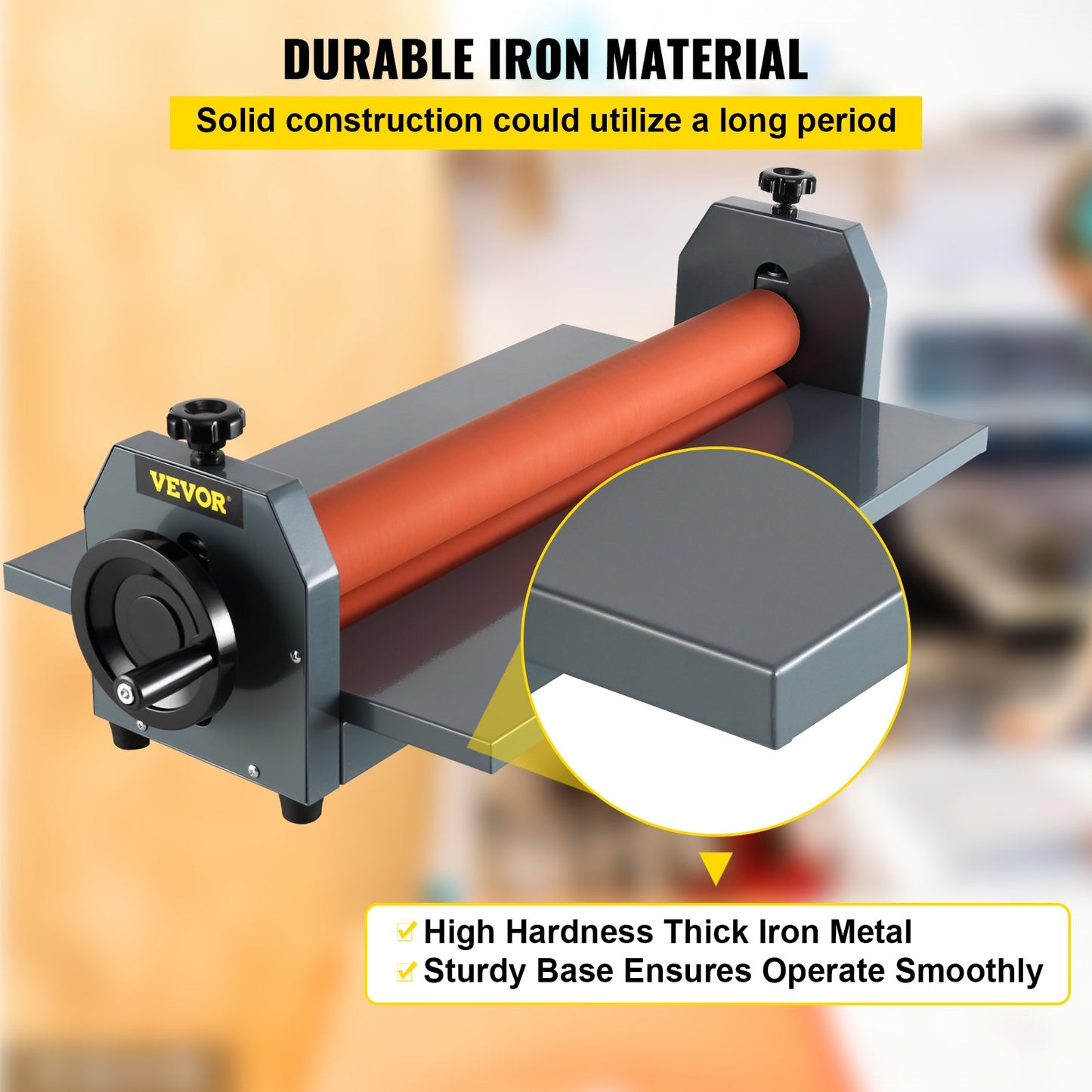 25.5" 650MM Manual Cold Roll Laminator Vinyl Photo Film Mounting Laminating Machine Cold Roll Laminating Machine