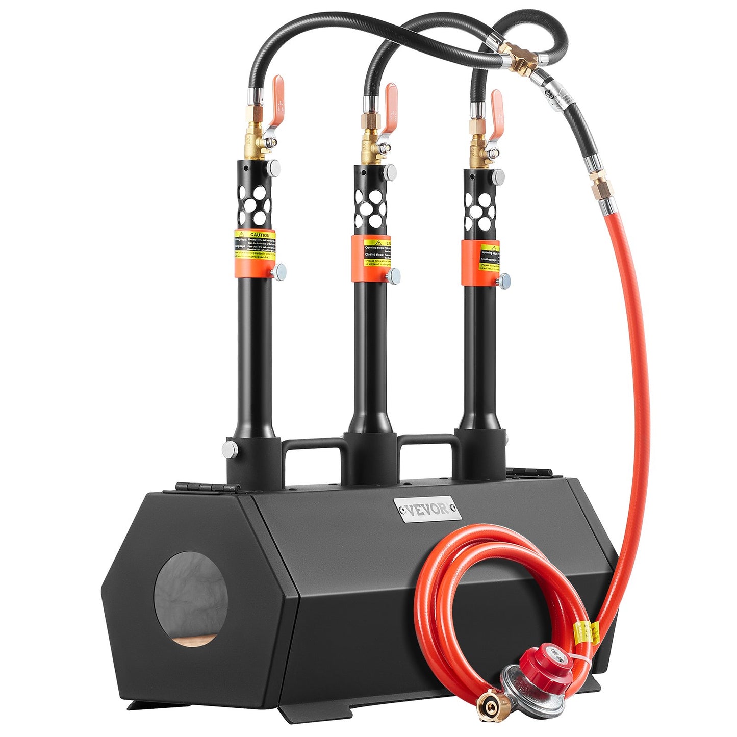 Portable Propane Forge 3 brännare hovslagare Forge 2600℉ Verktygskniv Metal Forge