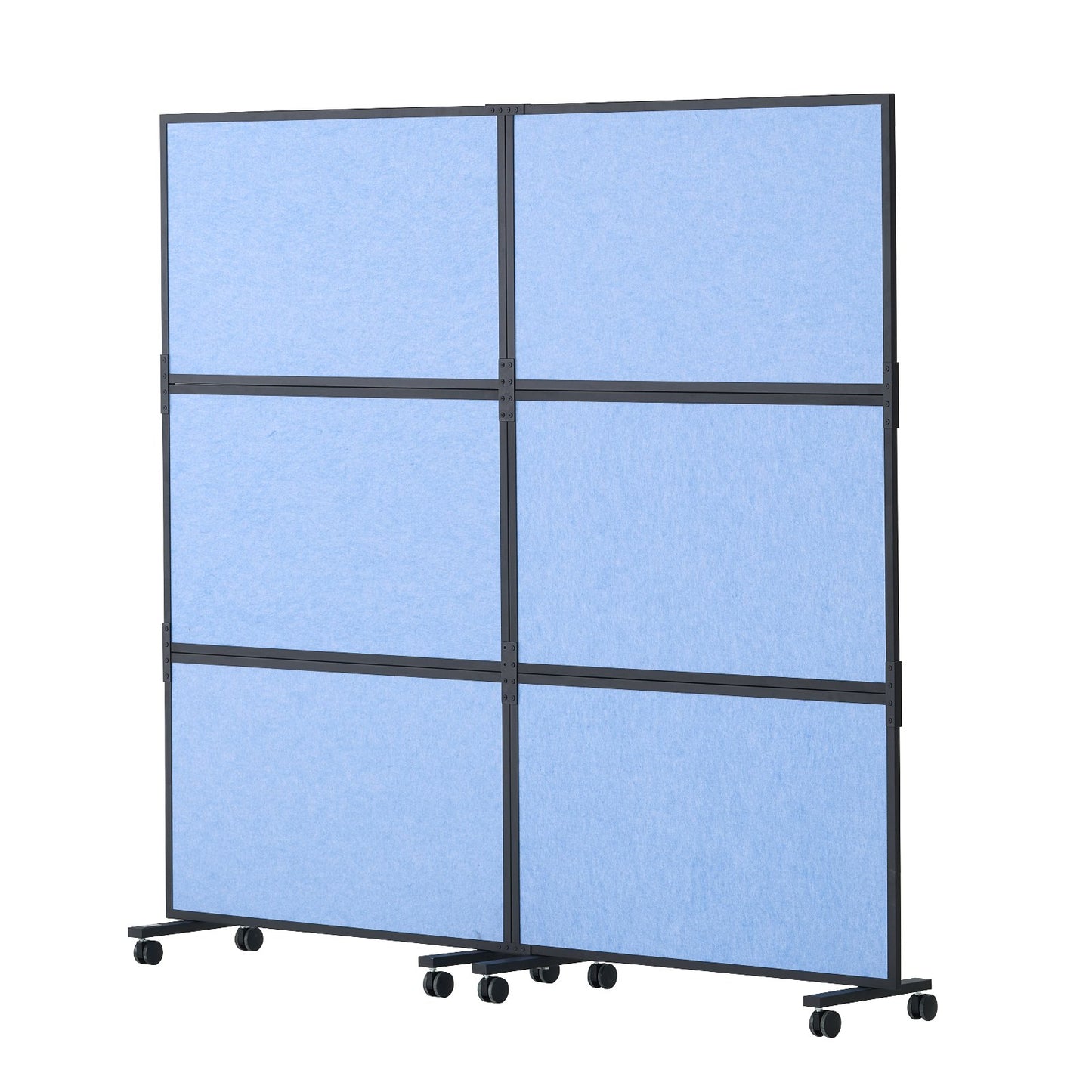Akustisk Rumsavdelare Partitionspanel Sekretessskärm 2 Pack Indigo Blue