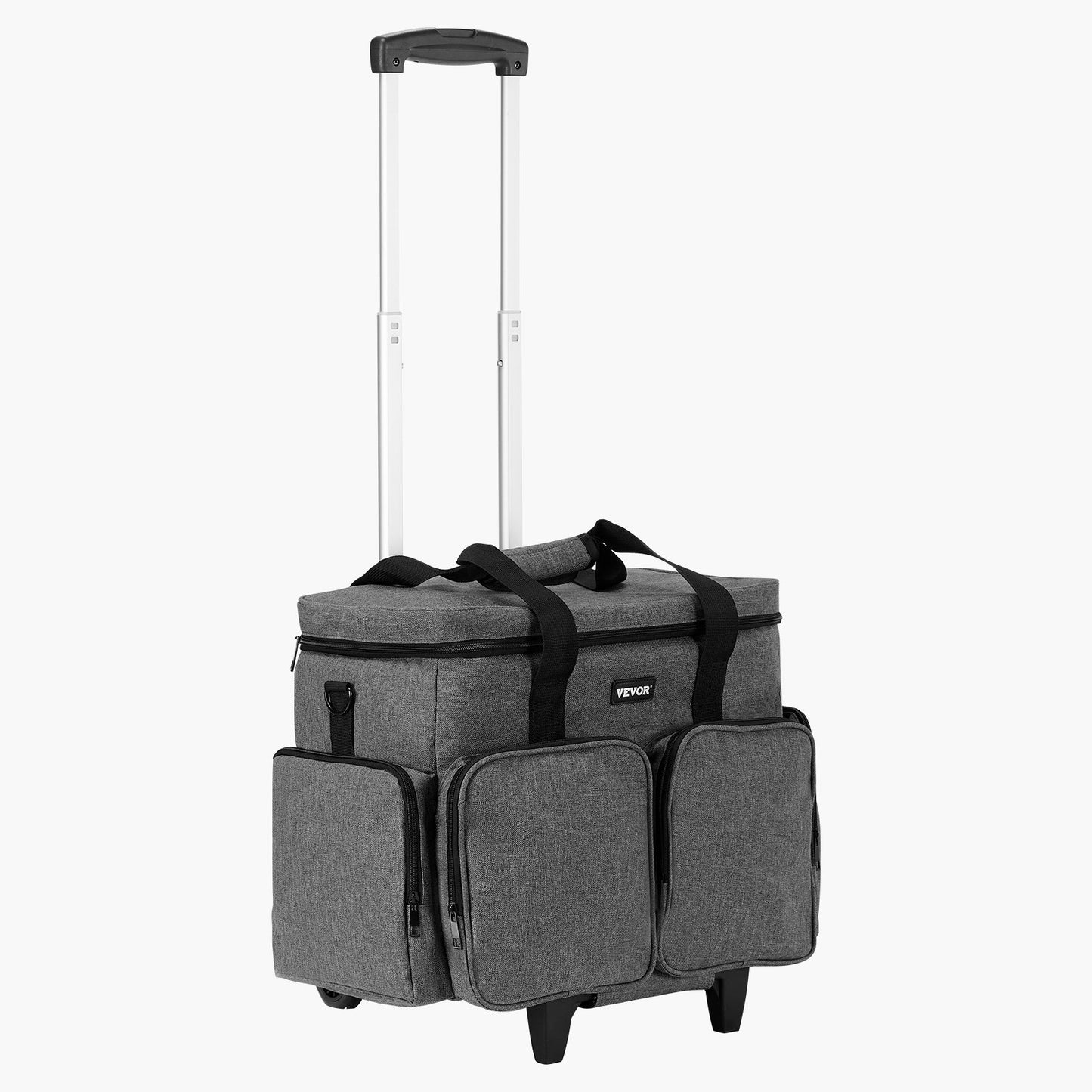 Rolling Laptop Bag 15.6 Inch Computer Bag with Wheels for Women and Men Grey