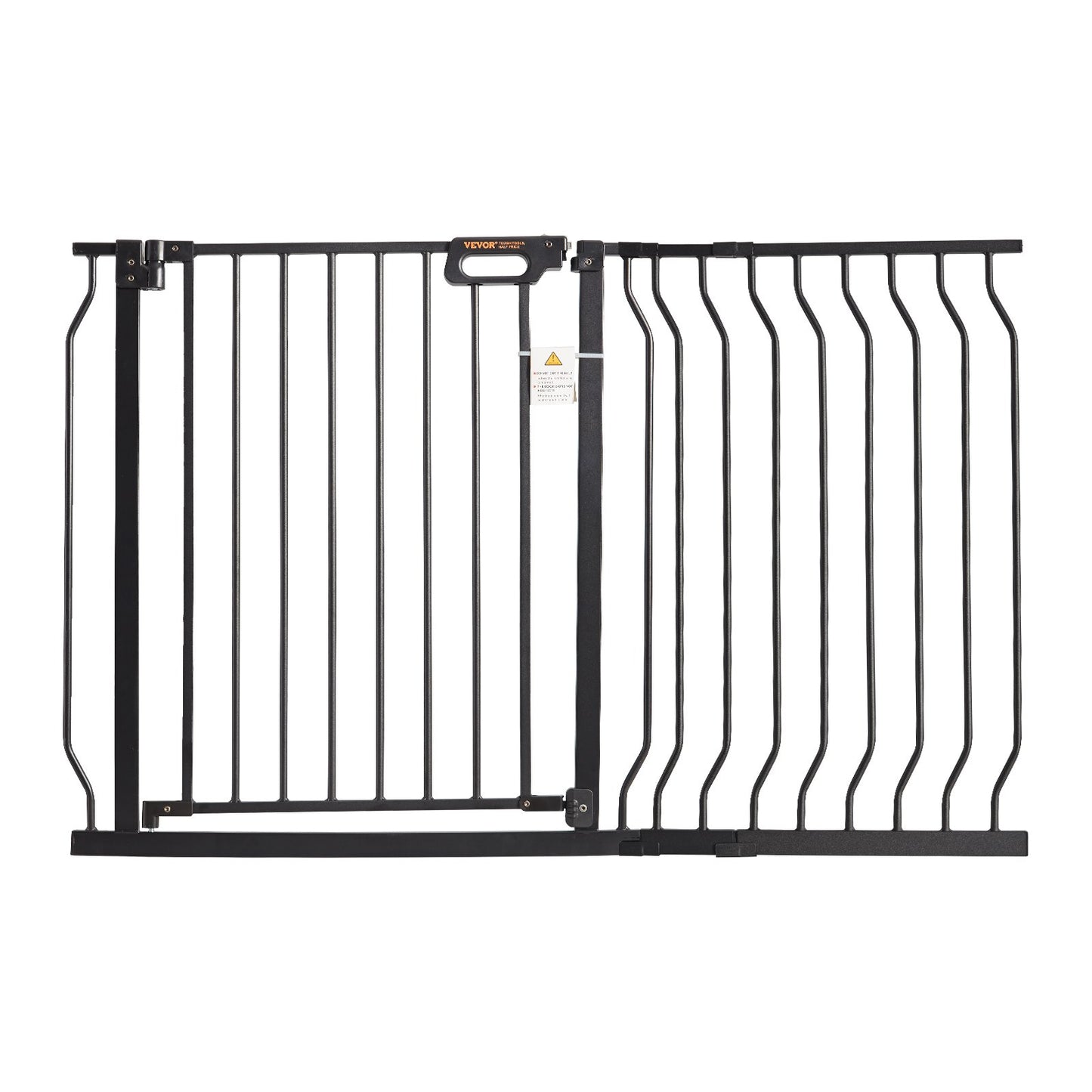 Baby Gate, 29,5"-48,4" extra bred, 30" hög, hundgrind för trappor dörröppningar och hus, Easy Step Walk Thru Auto Close Barnport Pet Security Gate med tryckmonteringssats och väggmonteringssats, svart