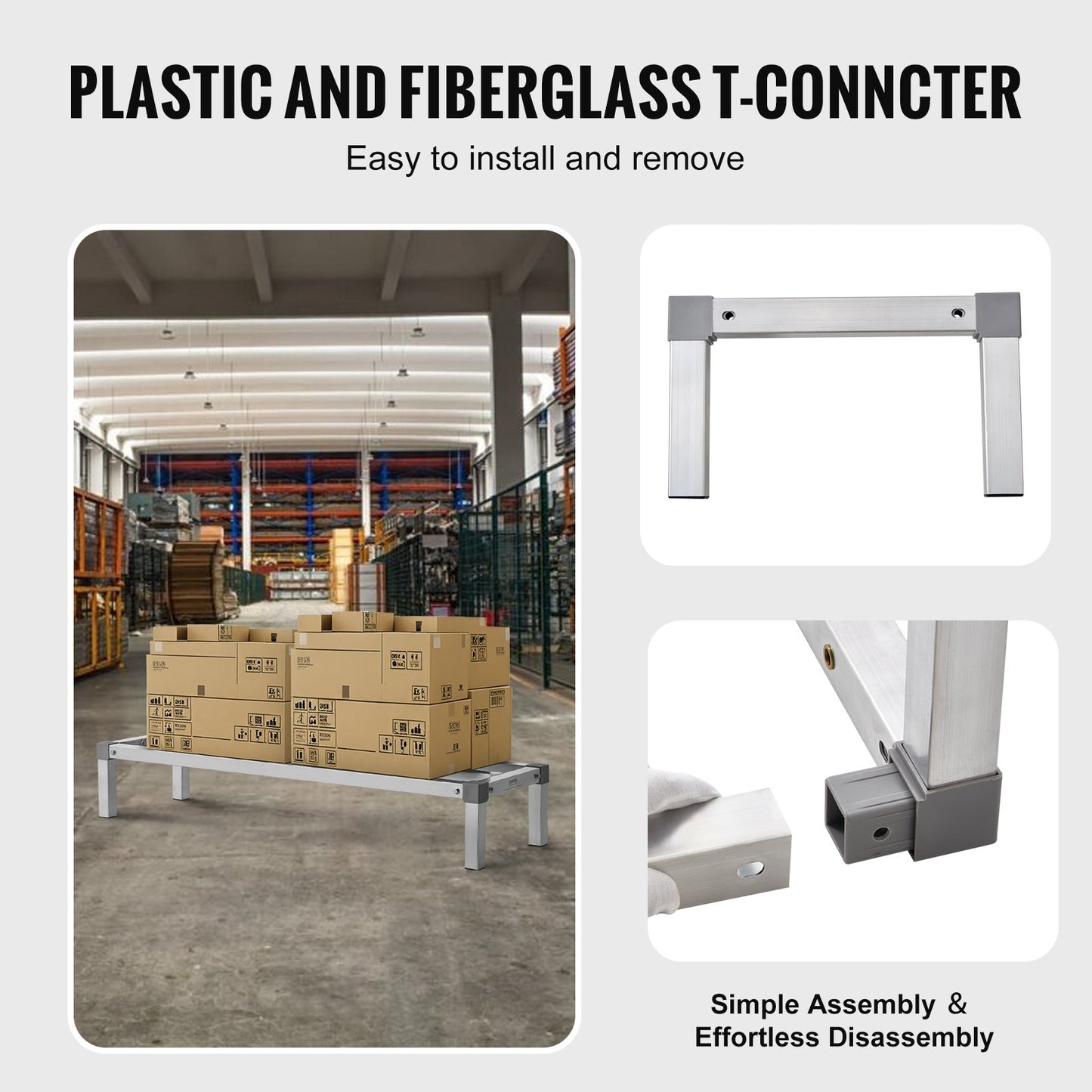 Aluminum Support Stand Stationary Support Stand 48" x 14" x 8" Storage Stand