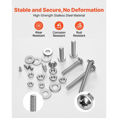 1110 pieces mixed pack stainless steel bolts and nuts for furniture