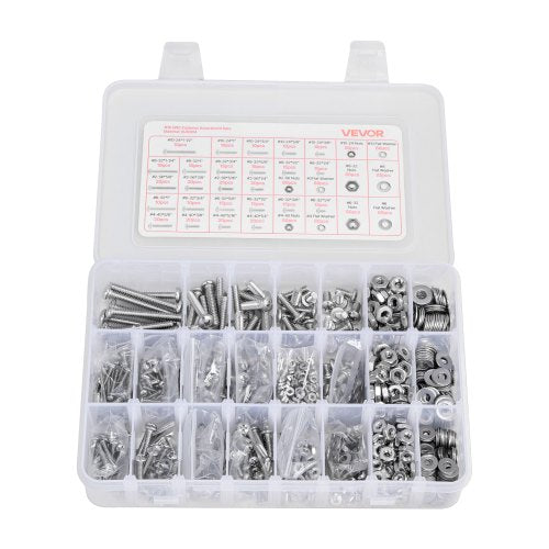 1110 pieces mixed pack stainless steel bolts and nuts for furniture