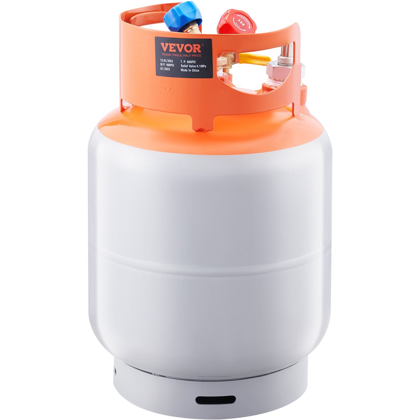 Köldmedieåtervinning Reclaim 13,6 kg cylindertank med flytströmbrytare