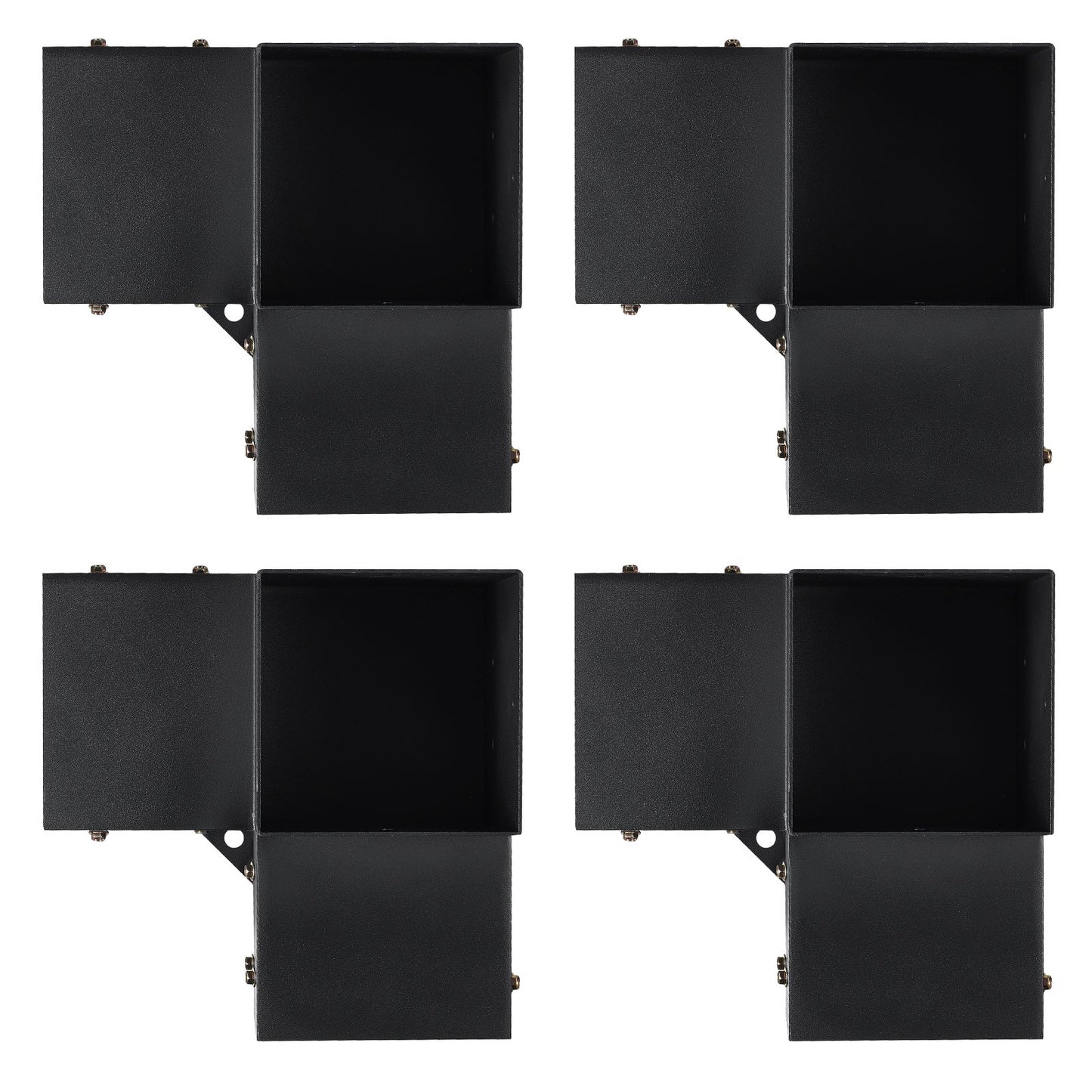 Pergola Bracket Kit 6''x6'', Inner Size 5.6"x5.6 4pcs 3-Way Heavy Duty Corner Bracket Woodworks DIY Post Base Kit, Easy Installation Wood Beams for Gazebo, Pergola for Patio, Log Cabin Outdoor Pergola Hardware
