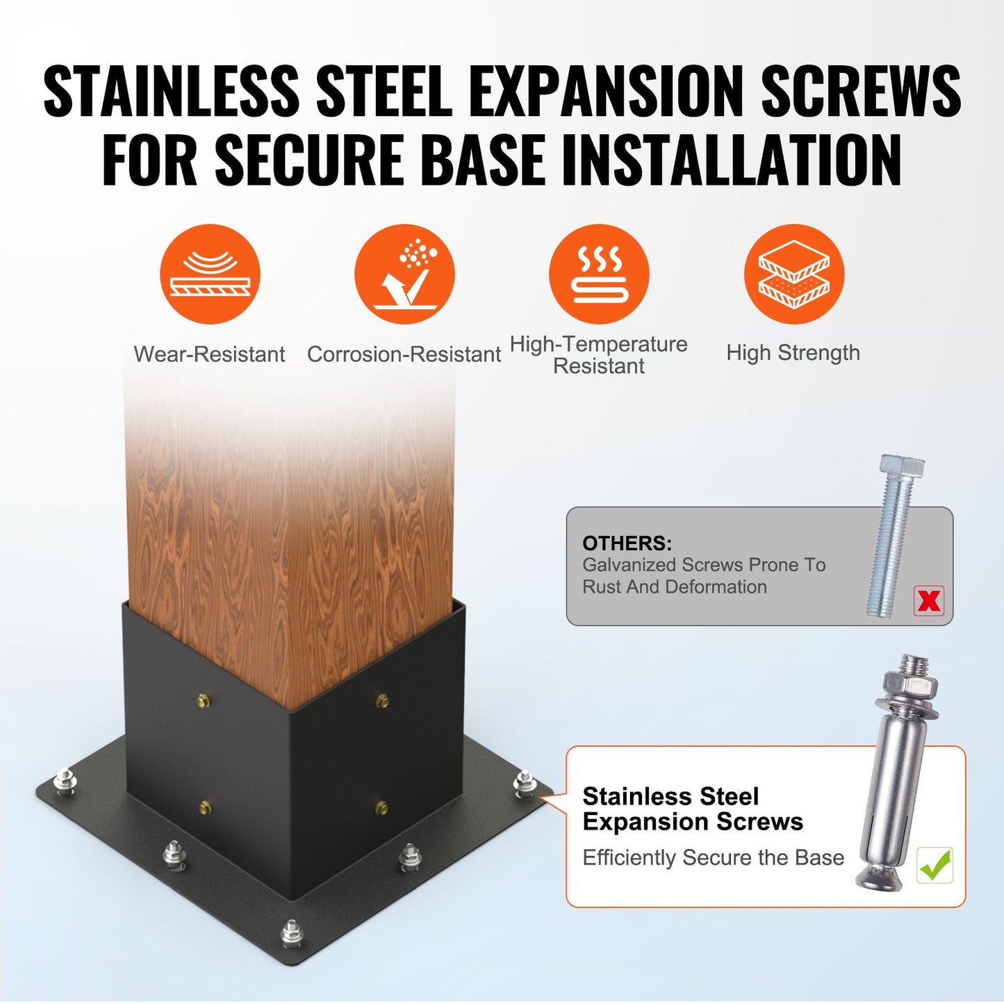 Pergola Bracket Kit 6''x6'',, Innerstorlek 5,6"x5,6 4st 4-vägs Heavy Duty Hörnfäste Woodworks DIY stolpbas, enkel installation träbjälkar för lusthus, uteplatspergolor, timmerstuga utomhuspergola hårdvara