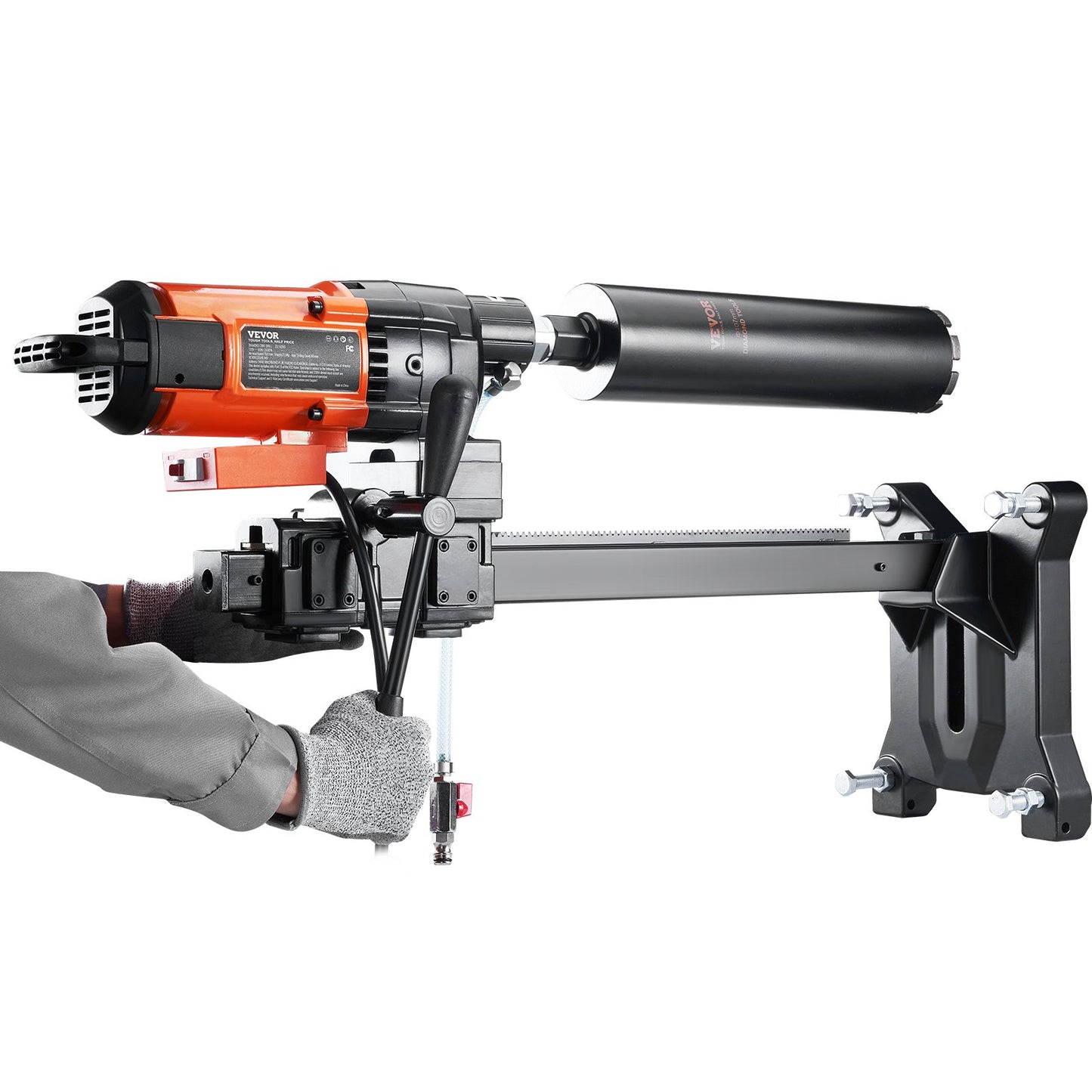 Diamond Core Drilling Machine Concrete Core Drilling Rig Wheel 3200W 750RPM