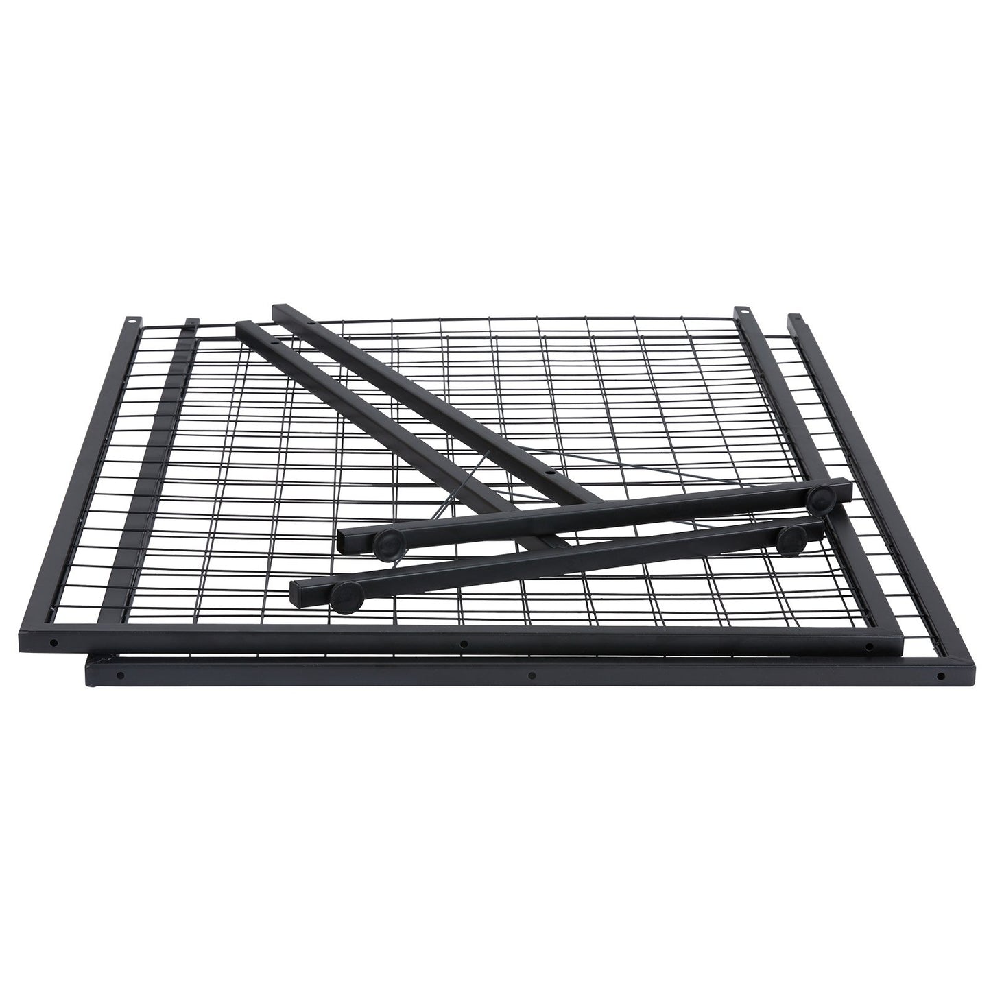 2' x 5,6' Grid Wall Panels Tower, 2-pack Wire Gridwall Display rack med T-base golvstående, dubbelsidiga Gridwall paneler för konsthantverksmässor, Retail Display med extra clips och krokar