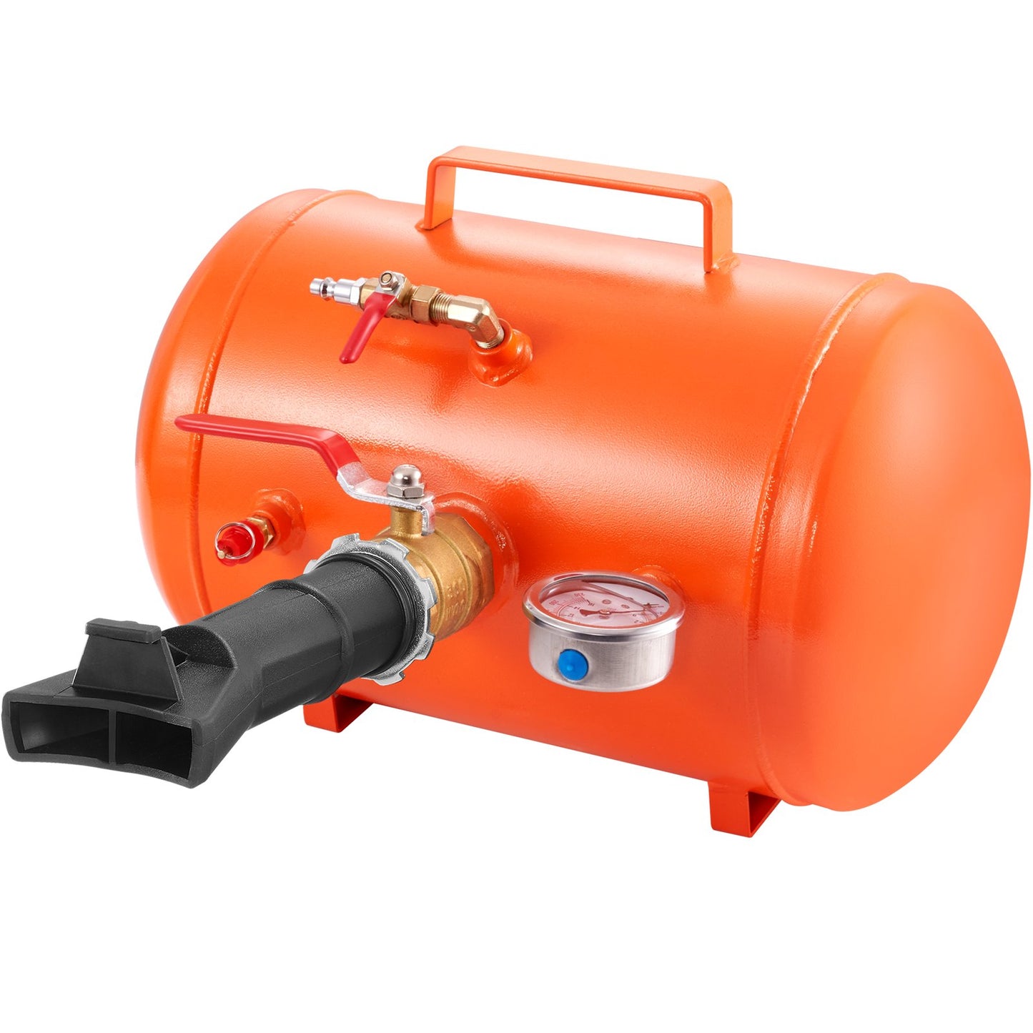 Tire Bead Blaster, 5 gallon/19L capacity, includes pressure gauge and handle, 145 PSI Max inflation tank, works between 85-116 PSI for cars, trucks and ATVs
