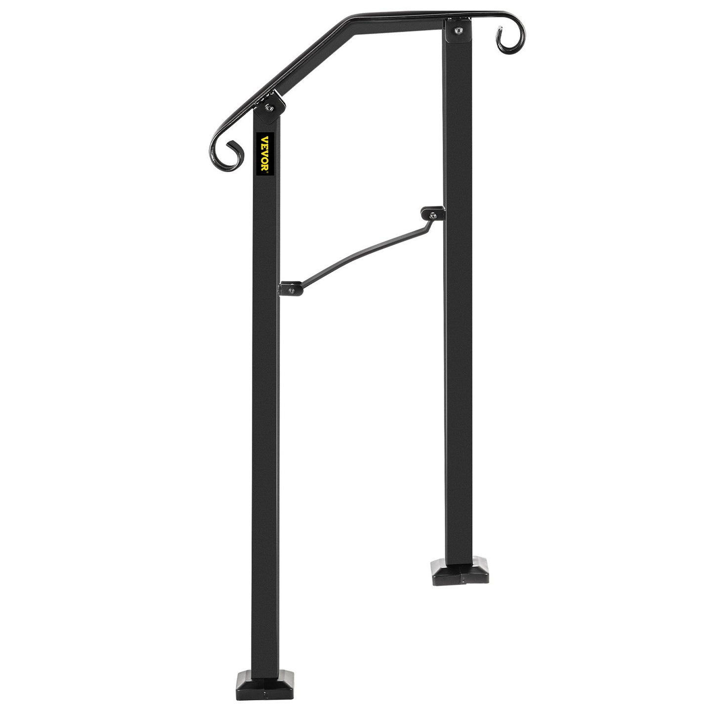Arch #1 Handrail Fits 1 Step Matt Black