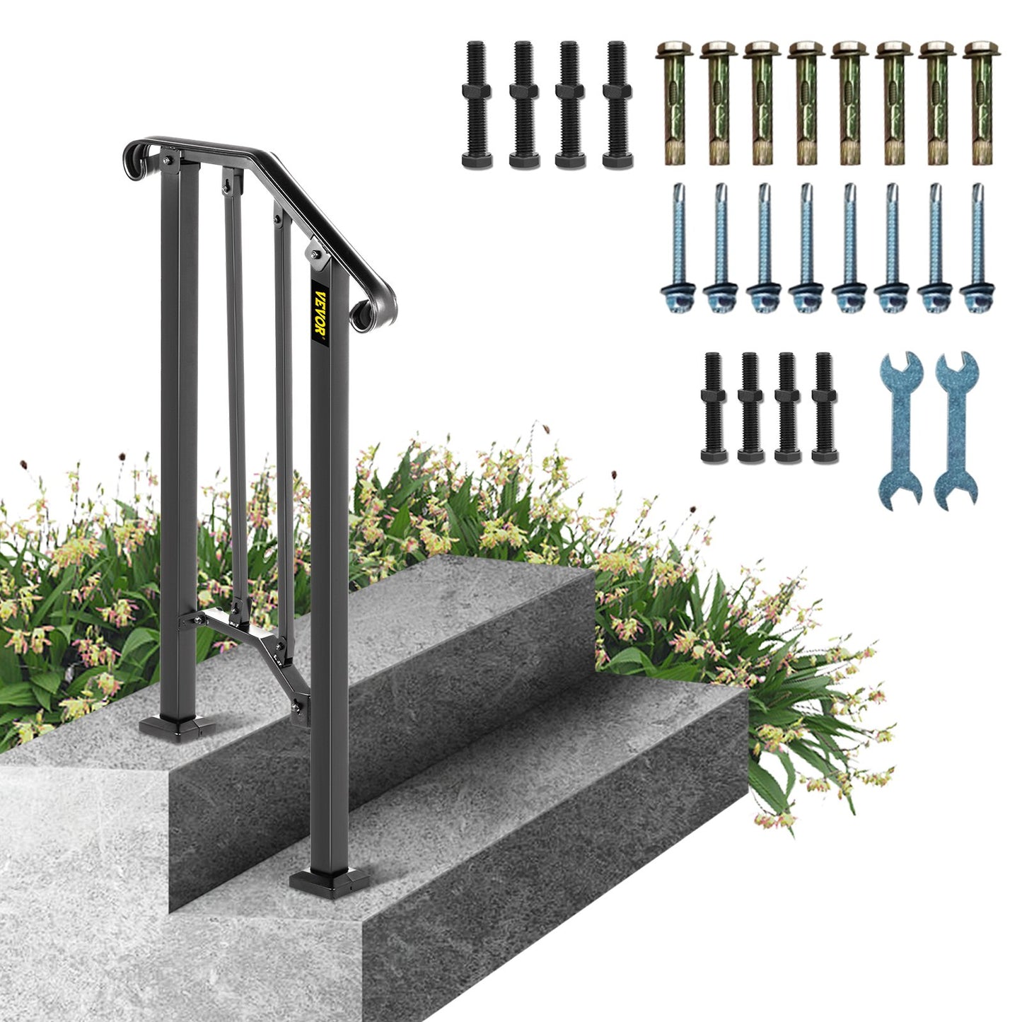 Handrail Bar #1 Fits 1-Step Matte Black