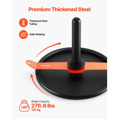 Vikt Power Pull Push Sled Träningsskola Fitness Träningsskola Orange Svart